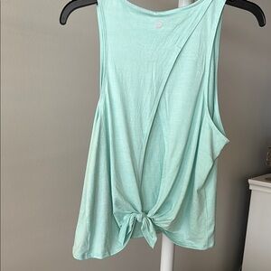 NWT! Yogalicious Asymmetrical Green Sleeveless Tank Top